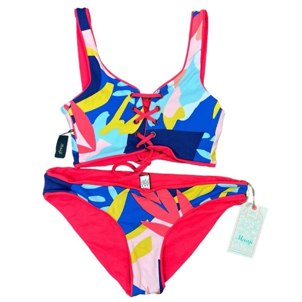 Maaji NWT Reversible Tie Bikini Set